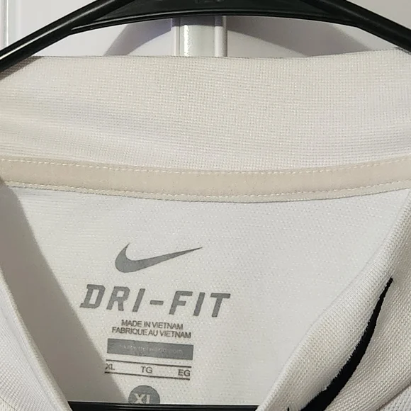 Nike Men's Dri Fit White Shirt - Picture 4 of 6